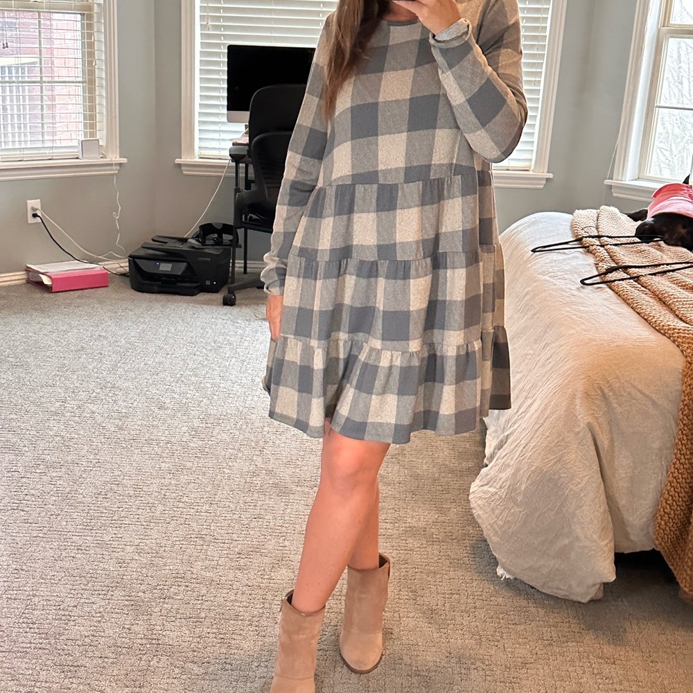 Plaid dress medium